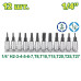 Набор торцевых головок 1/4 " DYLLU DTST2414 (12 шт.) Набор торцевых головок 1/4 " DYLLU DTST2414 (12 шт.)
