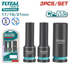 Набор ударных головок 1/2 " TOTAL THKISD12042L (3 предмета)