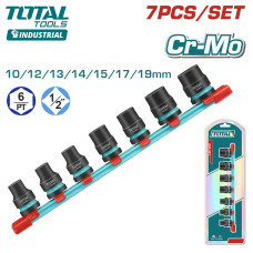 Набор ударных головок 1/2 " TOTAL THKISD12073 (7 предметов)