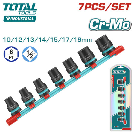 Набор ударных головок 1/2 "DR, 7 шт. TOTAL THKISD12073