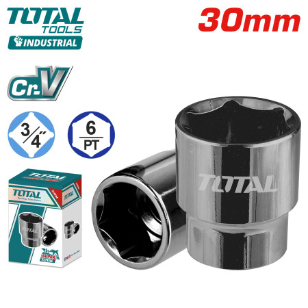 Шестигранная торцевая головка 3/4 " 30мм TOTAL THHAST34301