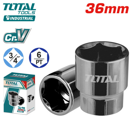 Шестигранная торцевая головка 3/4 " 36мм TOTAL THHAST34361