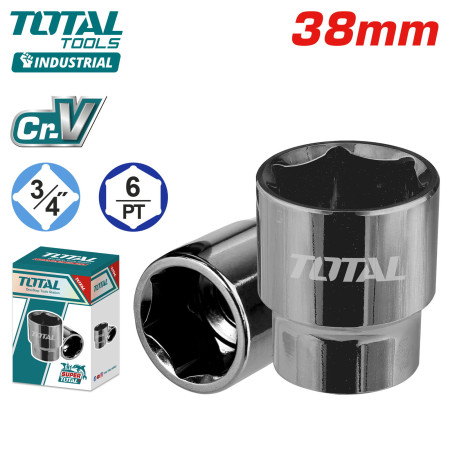 Шестигранная торцевая головка 3/4 " 38мм TOTAL THHAST34381