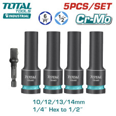 Набор ударных головок 1/2 " TOTAL THKISD12052L (5 шт)