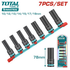 Набор ударных головок 1/2 " TOTAL THKISD12073L (7 шт)