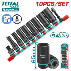 Набор ударных головок 3/8 " TOTAL THKISD38106L (10 шт)