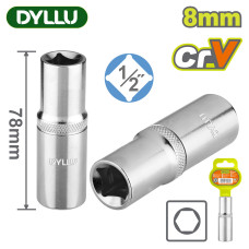 Торцевая головка удлиненная 1/2 " 8 мм DYLLU DTSC7208