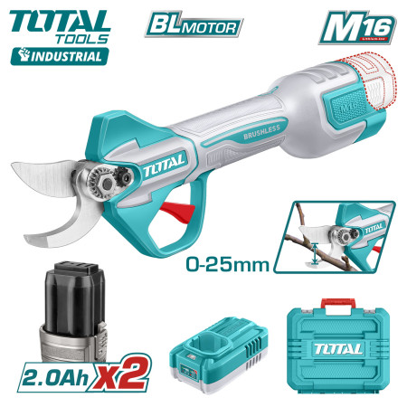 Аккумуляторный секатор 16В 25мм TOTAL TSSLI162582