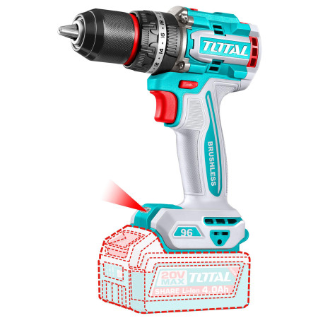 Дрель-шуруповерт ударная TOTAL TIDLI209681 Дрель-шуруповерт ударная TOTAL TIDLI209681