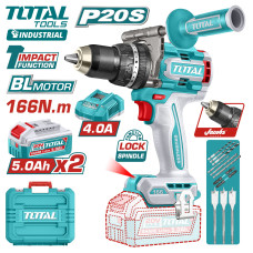 Дрель-шуруповерт ударная TOTAL TIDLI201668