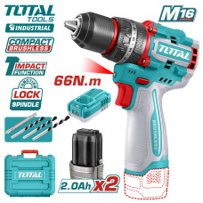 Дрель-шуруповерт ударная TOTAL TIDLI166062