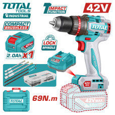 Дрель-шуруповерт ударная TOTAL TIDLI426981