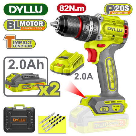 Дрель-шуруповерт ударная аккумуляторная DYLLU DTCDP8285