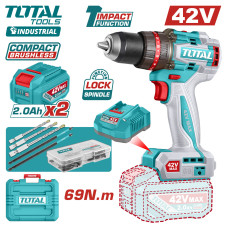 Дрель-шуруповерт ударная TOTAL TIDLI426982