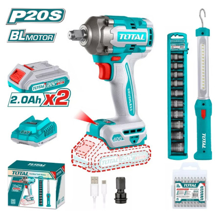 Набор аккумуляторных инструментов TOTAL TOSLI23048 Набор аккумуляторных инструментов TOTAL TOSLI23048