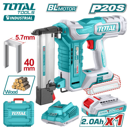 Пистолет гвоздезабивной аккумуляторный TOTAL TCSNLI6008