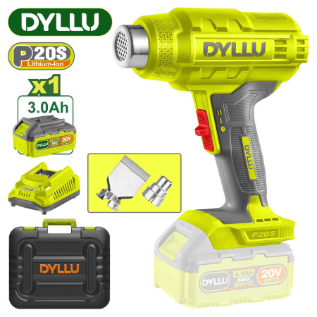 Фен строительный (термовоздуходувка) аккумуляторный DYLLU DTKH1B01 Фен строительный (термовоздуходувка) аккумуляторный DYLLU DTKH1B01