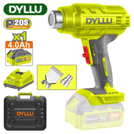 Фен строительный (термовоздуходувка) аккумуляторный DYLLU DTKH1B012 Фен строительный (термовоздуходувка) аккумуляторный DYLLU DTKH1B012