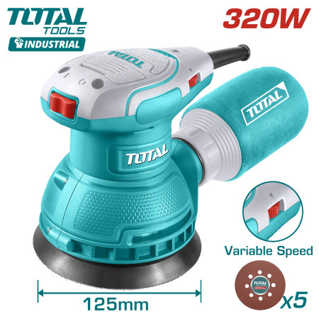 Эксцентриковая шлифмашина TOTAL TF2131256 Эксцентриковая шлифмашина TOTAL TF2131256