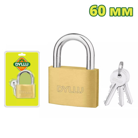 Замок латунный 60 мм DYLLU DTPD1460 Замок латунный 60 мм DYLLU DTPD1460