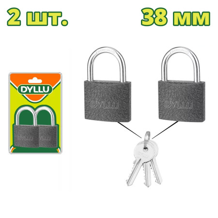 Замок навесной 38 мм DYLLU DTPD5442 (2 шт.)