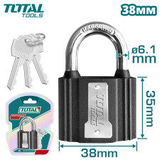 Замок навесной 37мм TOTAL TLK31381