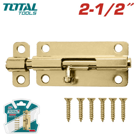 Шпингалет стальной 63,5 мм TOTAL THTB125 Шпингалет стальной 63,5 мм TOTAL THTB125