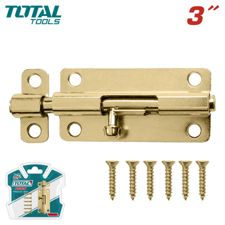 Шпингалет стальной 75 мм TOTAL THTB103 Шпингалет стальной 75 мм TOTAL THTB103