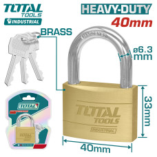 Замок навесной латунный 40мм TOTAL TLK32402