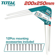 Набор полочных кронштейнов 20х25 см TOTAL TSB10810