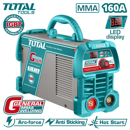 Инверторный сварочный аппарат 160А TOTAL TW216059 Инверторный сварочный аппарат 160А TOTAL TW216059