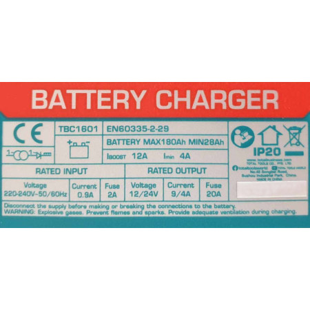 Зарядное устройство TOTAL TBC1601