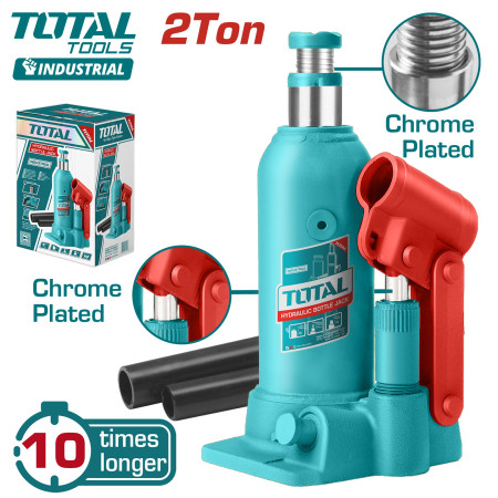 Домкрат гидравлический бутылочный 2 т TOTAL THT109024