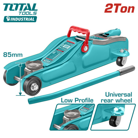 Домкрат гидравлический подкатной 2т. TOTAL THT10822 Домкрат гидравлический подкатной 2т. TOTAL THT10822