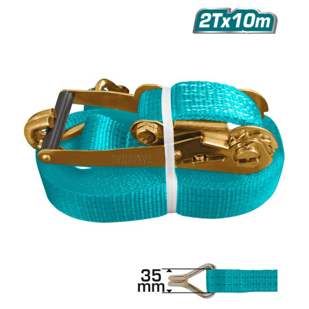 Ремни с храповым механизмом 2 т 10 м TOTAL THTRS2101 Ремни с храповым механизмом 2 т 10 м TOTAL THTRS2101