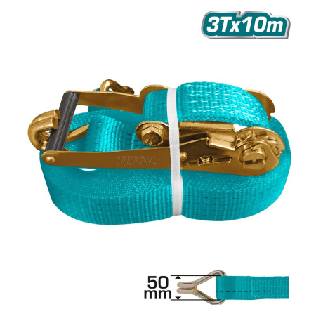 Ремни с храповым механизмом 3 т 10 м TOTAL THTRS3101 Ремни с храповым механизмом 3 т 10 м TOTAL THTRS3101