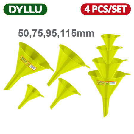 Набор пластиковых воронок 50, 75, 95, 115 мм DYLLU DTUFS2304 (4 шт) Набор пластиковых воронок 50, 75, 95, 115 мм DYLLU DTUFS2304 (4 шт)