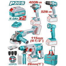 Набор аккумуляторных инструментов TOTAL TCKLI2058