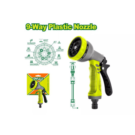 Пистолет-распылитель 9-позиционный DYLLU DTNE9E34 Пистолет-распылитель 9-позиционный DYLLU DTNE9E34