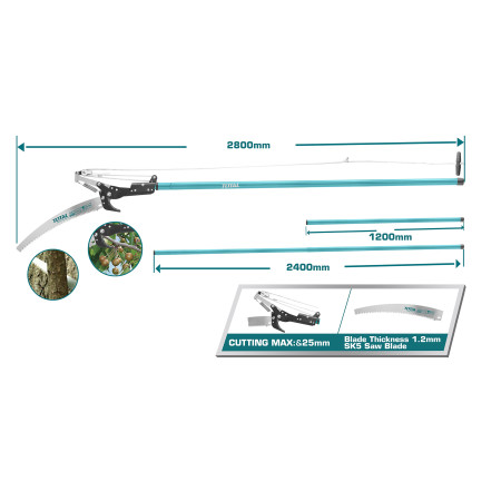 Сучкорез штанговый TOTAL THEPS25281