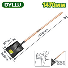 Лопата совковая из стали 1470 мм DYLLU DTSE2317