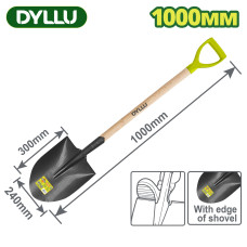 Лопата штыковая стальная с деревянным черенком 1100 мм DYLLU DTSE1327