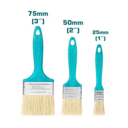 Набор кистей TOTAL THT8450301 (3 шт) Набор кистей TOTAL THT8450301 (3 шт)