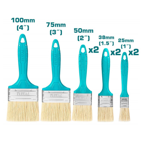 Набор кистей TOTAL THT8450801 (8 шт) Набор кистей TOTAL THT8450801 (8 шт)