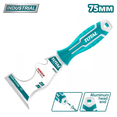 Шпатель многофункциональный 75 мм TOTAL THT683606M