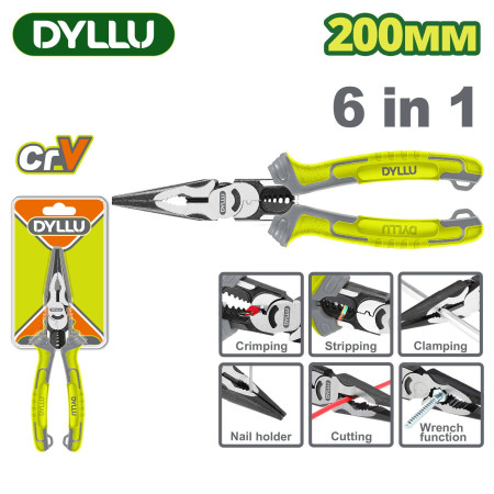 Длинногубцы комбинированные 200мм DYLLU DTPL2778 Длинногубцы комбинированные 200мм DYLLU DTPL2778