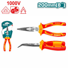 Длинногубцы изогнутые диэлектрические 200 мм TOTAL THTIP2481