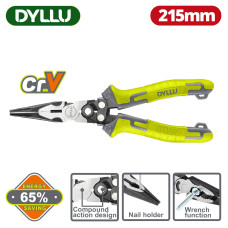 Длинногубцы комбинированные 215мм DYLLU DTPL2768