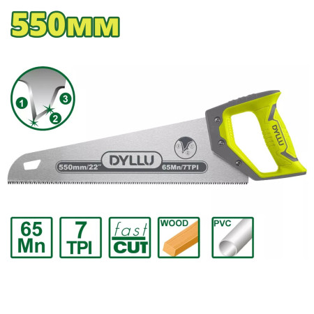 Ножовка по дереву 550 мм DYLLU DTHW8G22 Ножовка по дереву 550 мм DYLLU DTHW8G22