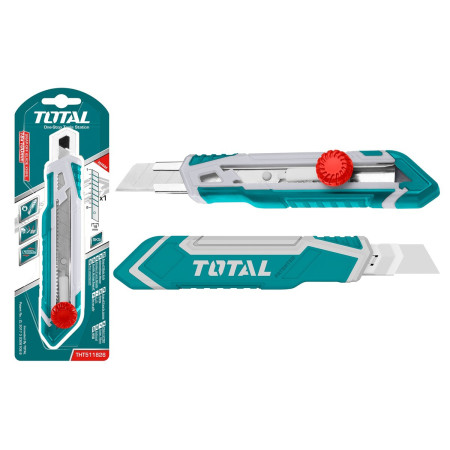 Нож строительный выдвижной TOTAL THT511826 Нож строительный выдвижной TOTAL THT511826